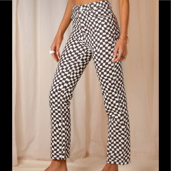 Peppermayo Denim - NEW Peppermayo Exclusive - Electric Avenue Pants - Warped Checkered pants
